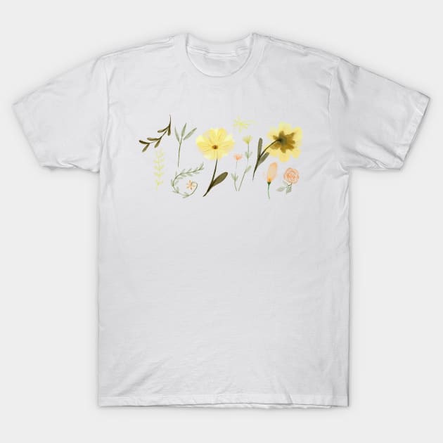 Rose flowers garden T-Shirt by Mylaly